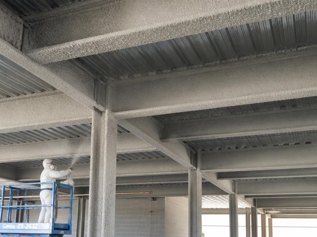 Structural Steel Spray Fireproofing
